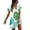 Light Green, variant on Summer Dresses for Women Hawaiian Printed V Neck Short Sleeve Fashion Flowy Wrap Dress Party Beach Sundress