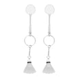 thumbnail image 3 of 2pcs Badminton Ball Key Rings Badminton Ball Pendants Sports Style Pendants, 3 of 9