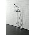 thumbnail image 2 of Aqua Vintage CCK8101DL Concord Freestanding Tub Faucet with Supply Line, Stop Valve, Polished Chrome, 2 of 9