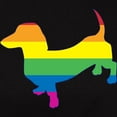 thumbnail image 3 of CafePress - Gay Pride Doxie W Outline T Shirt - Women's Traditional Fit Dark T-Shirt, 3 of 4