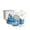 Peacock Blue, variant on Chef Power 14pcs Nonstick Ceramic Cookware Set, Cream White Bougainvillea Print