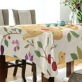 thumbnail image 5 of Yayeee Tablecloths 60" x 90" Rectangle Wrinkle Resistant Party Table Cover, Birds Tea Time, 5 of 8