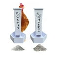 thumbnail image 4 of lanema 2Pack Chicken Grit Feeder, Shell Feeder with Lid, Hanging Chicken Poultry Feeders Trough, Accessories Supplies, 4 of 4