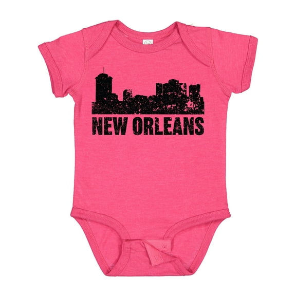 Inktastic New Orleans Skyline Grunge Boys or Girls Baby Bodysuit