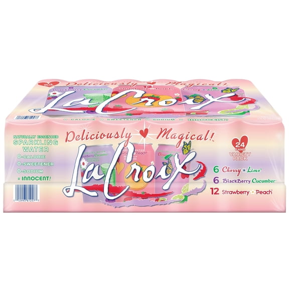 LaCroix Sparkling Water Spring Variety Pack, 12 Fluid Ounce (Pack of 24)
