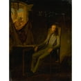 thumbnail image 2 of Jules-Marc Chamerlat 12x14 Black Ornate Wood Framed Double Matted Museum Art Print Titled: Revolution Motif (1868), 2 of 5