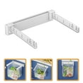 thumbnail image 5 of FUEENIRVA Rubbish Bag Stand White 1Set 9.6x7.7x2.0in, 5 of 9