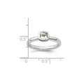 thumbnail image 3 of 3/4 Carat (Ctw) Cushion-Cut White Topaz Ring in Sterling Silver, 3 of 4
