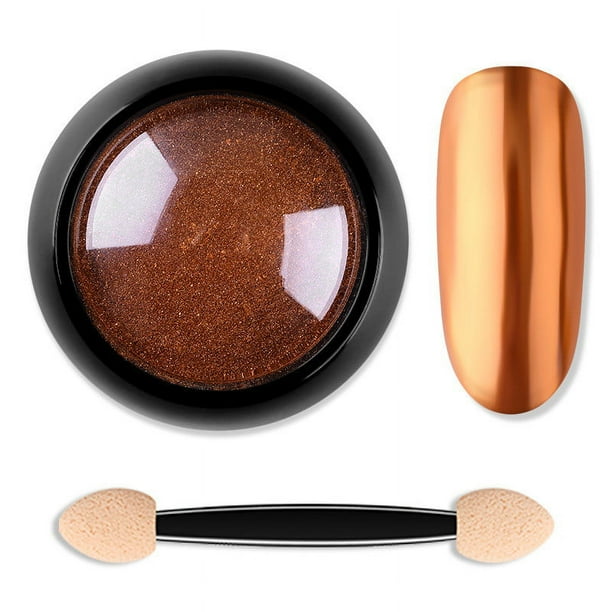 Ganfancp Nail Art Polvo Titanio, Polvo Espejo, Polvo Metal, Purpurina Nail Art Ofertas Del Día Sólo En Línea 1X Polvo para Uñas