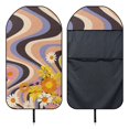 thumbnail image 6 of POLERO Retro Daisy Terry Cloth Car Seat Towel Cover, Non Slip Waterproof Front Seat Cover for Trucks Cars SUVs, 6 of 7