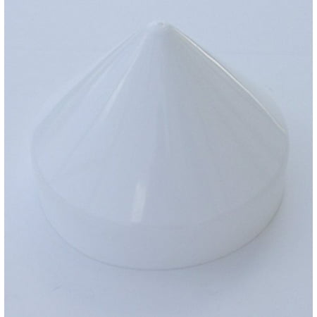 - Plastic Piling Cone Marine Dock Boat Pylon Edge Post Head White Cover (White, 10.5
