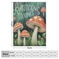 thumbnail image 4 of ARISTURING  Mushroom Blanket, Mushroom Gifts for Mushroom Lovers, Throw Blanket, Gifts for Family, Friends, Flannel Plush Blanket - Green, 4 of 6