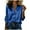 Blue#126, variant on Satin Blouses for Women Silk Button Down Shirts Long Sleeve Business Casual Tops Black XXL