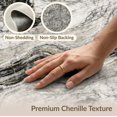 thumbnail image 6 of ODIKA 9'x12' Washable Area Rug Swirl Veined Flow Streaks Symmetrical Motif Vein Border Abstract Flowing Dynamic for Dining Room, Basement, Large Office, Non-Slip Chair-Friendly, 6 of 7