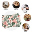thumbnail image 7 of Placemats Set Of 4 / 6, Lilies Flowers Pine Green Leaves Placemats For Dining Table Indoor/Outdoors Heat Resistant Washable Placemats 18" X 12", 7 of 7