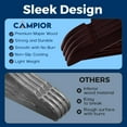 thumbnail image 6 of Cherry Wooden Hangers 5 Pack – Heavy-Duty with 360° Swivel Hook, Non-Slip, Pants Bar & Shoulder Grooves - Wooden Hangers for Suits, Jackets, Dresses & Camisoles, Space-Saving and Smooth Finish, 6 of 7