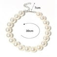 thumbnail image 4 of Walbest PEARL DOG NECKLACE JEWELLERY COLLAR FOR SMALL DOGS PUPS WHITE, 4 of 7