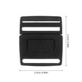 thumbnail image 2 of COMPUKAS 100Pcs Center Release Buckles Black Plastic Buckle for Hat Straps Luggage Belt Replacement, 2 of 6