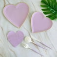 Heartshaped Disposable Tableware Set Paper Plate Cups Wedding Decor