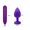 Purple, variant on TLUDA 4PCS Anal Plug Set Anal Toys Butt Plugs with Bullet Vibrator for Beginners Women Men,S-M-L-Purple