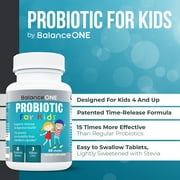 Balance ONE Time-Release Kids Probiotic - 2 Month Supply - 3 Billion CFU