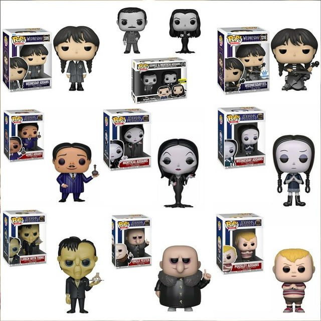 Figurine Addams Family,Famille Adams POP Main Pendentif Famille Adams POP Marionnette Main Poupée Fiabilité Ultime