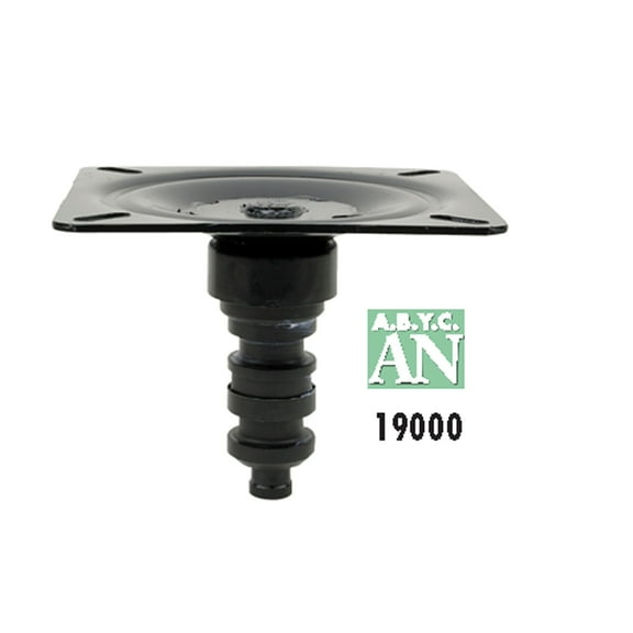 Attwood 19000 Snap-Lock 1.77" Seat Mount - Black E-Coat Steel, 3° Tilt