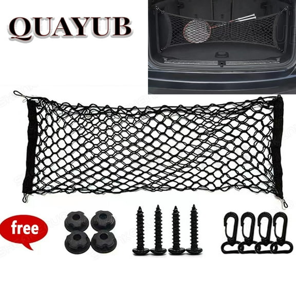Auto Car Trunk Boot Floor Cargo Net Elastic Mesh Organizer Car Accessories Set