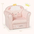 thumbnail image 4 of Yardi Yard Kids Lamb Sofa Children Armrest Couch, Toddler Chair for Kids, 4 of 11