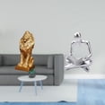 thumbnail image 2 of Figura de león,Estante con estatua de león para escritorio,oficina,decoración del hogar,Figura de pensador abstracto,Estatua de pensador abstracto,decoración para el hogar,Figura humana, 2 of 8