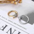 thumbnail image 3 of Nail Ring 18k Yellow Gold / White Gold Clou Ring Love Ring For Women Birthday Christmas Gi Gift, 3 of 3