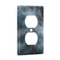 thumbnail image 2 of Yayeee Duplex Wall Plate 1-Gang 4.5"x2.7" Home Receptacle Light Switch Decorative Outlet Cover, Watercolor Sky Pattern, 2 of 7