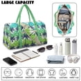 thumbnail image 7 of Pzuqiu Purple Floral Quilted Weekender Bag for Women Large Lightweight Travel Duffle Carry On Tote Overnight Gym Bag with Adjustable Shoulder Strap Portable Travel Handbags, 7 of 7
