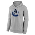 thumbnail image 2 of Women's Gray Vancouver Canucks Primary Logo Pullover Hoodie, 2 of 3