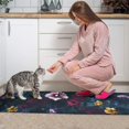 thumbnail image 3 of Pioneer Flower Floral Print Pattern Kitchen Rugs Sets Of 2,Anti Fatigue Kitchen Mat Rugs Non Slip Washable,Decorative Kitchen Floor Mats for Kitchen,Sink,Laundry,17"x30"+17"x47", 3 of 7