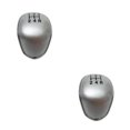 thumbnail image 1 of Ruiboury Gear Handle Knob Caps 5/6 Replacement For Focus MK2 Fiesta C -max B -max Transit Silver 2Set, 1 of 6