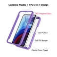 thumbnail image 2 of for Moto G Power Case, Sturdy Case for Motorola Moto G Power, Njjex Full-Body Rugged Transparent Clear Back Bumper Case Cover for Motorola Moto G Power 2020 2021 2022 released -Purple, 2 of 10