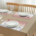 thumbnail image 3 of Pink Glitter White Marble Pattern Summer Placemats Table Placemats Set Of 4-Linen Kitchen Washable Placemats Table Mats 11.8"x17.7" Non-Slip Heat Resistant, 3 of 6