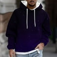 thumbnail image 2 of Turilly Men Casual Fashion Hooded Sweatshirts Round Neck Print Pullover Long Sleeve Tops Sweatshirt, 2 of 5