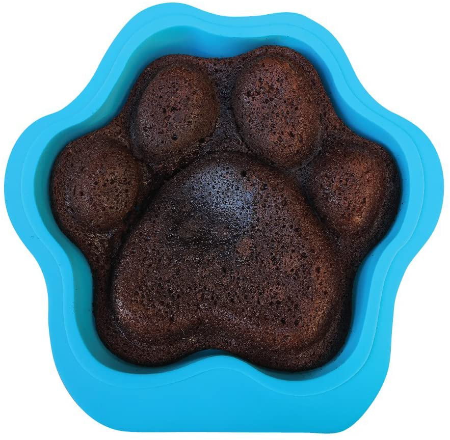 Puppy Paws and Bones Large Paw Edition Silicone Dog Paw Shape Cake Pan 12X11X2.5 