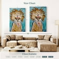 thumbnail image 3 of Elephant Stock Chicken Lola Polish Chicken Wall Art - Vertical Canvas Wall Art - Living Room Wall Decor - Animal Canvas - Teal And Orange Decor By Hippie Hound Studios - 32" x 48", 3 of 4
