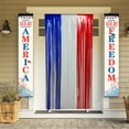 thumbnail image 6 of 2 Pcs Patriotic Border Trim Party Accessory, 39x79 Inch Hanging Red White Blue Fringe Backdrop Banner, 4th of July America Patriotic Day Memorial Day, 6 of 8