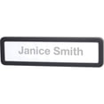 thumbnail image 5 of Lorell, LLR80669, Recycled Plastic Cubicle Nameplate, 1 Each, Black, 5 of 6