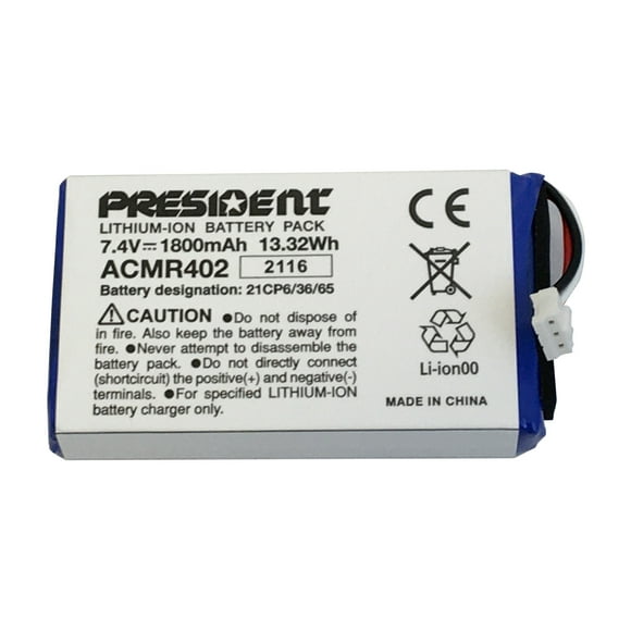 President - Batterie de Remplacement ACMR402 RANDY FCC LITHIUM-ION