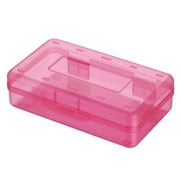 Estuche De Plástico Para Lápices, Estuche Para Lápices De Gran Capacidad, Elegante, Portátil, Simple, Para Aula