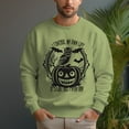 thumbnail image 6 of Men's 330g 100% Cotton Pumpkin Pattern Dropped Shoulder Crew Neck Sweatshirt, 6 of 15