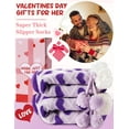 thumbnail image 2 of Womens Slipper Fuzzy Grips Socks Warm Fluffy Winter Thick Thermal Cozy Plush Socks 1Pairs, 2 of 6
