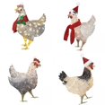 thumbnail image 1 of 4x Decoraciones para árboles de Navidad Bufanda Colgante de Pollo para Accesorios de Decoración para hogar Colco Bolas para colgar árboles, 1 of 8