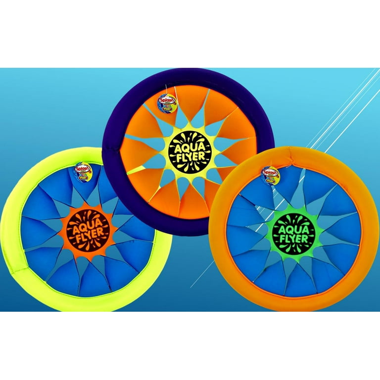  JA-RU Outd'r Bound Soaring Flyer Giant Frisbee 16 (12 Frisbee  Assorted Color) Soft Ring Flying Disk Fabric Frisbee for Kids, Boy & Girl.  Fun Summer Outdoor Activity, Beach Games & Sport