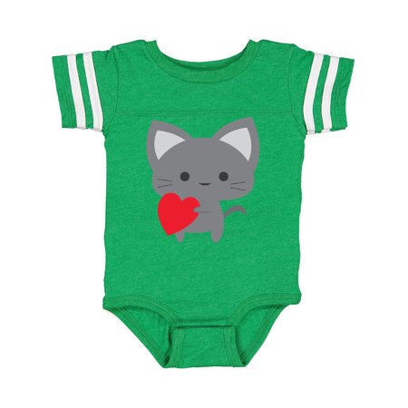 

Inktastic Heart Cat Gift Baby Boy or Baby Girl Bodysuit